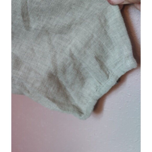 Zara Basic Grey Long Sleeve Tunic Top with Navy Floral Embroidery Size Large - Picture 4 of 11